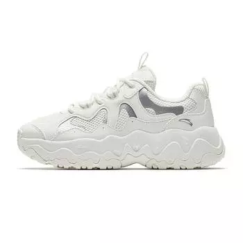Anta Thick Sole Trendy Casual Breathable Increased Height Low Top Dad Shoes Women sneaker White 922528822-1 35.5