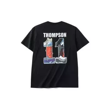 Anta Thompson KT Basketball Series дышащая футболка с короткими рукавами и принтом на спине, мужские топы, черные 152221123-3 L