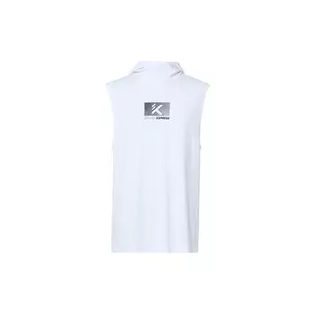 Anta Thompson KT Basketball Series Letter Print Hooded Knit Vest Men Vests Pure-White 152321173-1 L