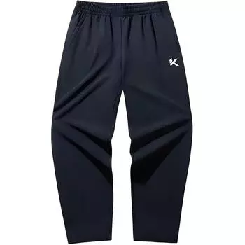 Anta Thompson KT Series Fleece Lined Warm Windproof Sports Long Pants Men Bottoms Basic-Black 952441502-3 3XL