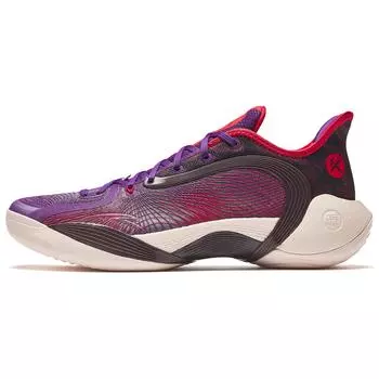 Anta Баскетбольные кроссовки Three Minutes Rain 2 Purple Red Coral String Technology Cement Nemesis Shock Absorbing Non-Slip с низким верхом 912431102-5 39