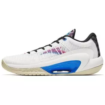Anta Three Points Rain Lite V2 Shock Absorption Low Top Basketball Shoes Men Sneakers White Black Red 112431603Q-4 42