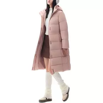 Anta Three-Proof Long Letter Hooded Long Sleeve Down Jacket Women Outerwear Phantom-Red 962447905-3 S