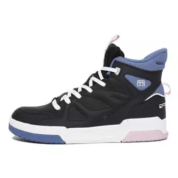 Anta Толстая подошва повседневные высокие кроссовки женские кроссовки черные синие 122048050-4 36.5