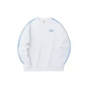 Anta Толстовка-пуловер с надписью в полоску, унисекс, молочно-белый 972338713-1 XL