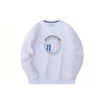 Anta Толстовка с длинным рукавом и надписью Thompson KT Basketball Series, мужская толстовка Pure-White 152331736-1 XL