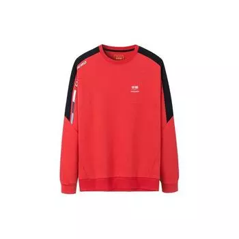 Anta Толстовка с длинным рукавом Training Series Wide Striped Logo, мужская толстовка, красная 952237715-2 M