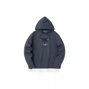 Anta Толстовка с капюшоном Basketball Series Lettered, мужская толстовка Crab-Gray 152411761-2 M