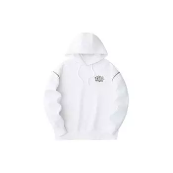 Anta Толстовка с капюшоном и надписью Lifestyle Series, женские топы, цвет Paper-White 162418733-2 L