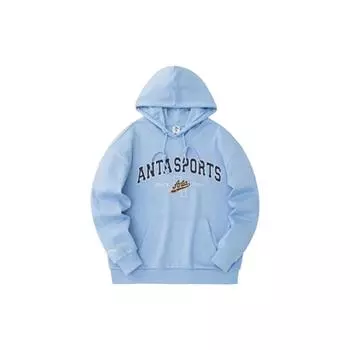 Anta Толстовка с капюшоном и надписью Lifestyle Series, женская толстовка Morning-Glow-Blue 162338708-2 M