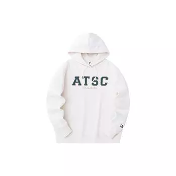 Anta Толстовка с капюшоном и надписью Lifestyle Series, женские топы, цвет Stone-White 162348709-1 L
