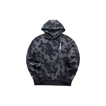 Anta Толстовка с капюшоном и принтом по всей поверхности, повседневная, свитшот, мужские толстовки, черная 952039715-1 L