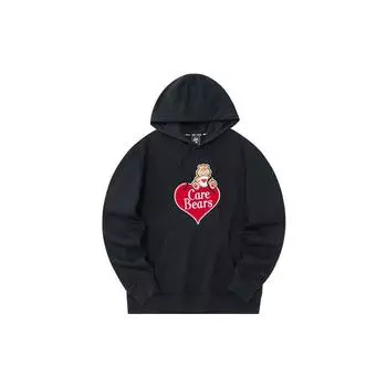 Anta Толстовка с капюшоном Lifestyle Series Bear Heart Letter Patch, унисекс, черные 172238705-3 L