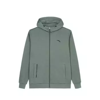 Anta Толстовка с капюшоном Training Series Solid Color Logo, мужская, темно-зеленая 952437702-3 S