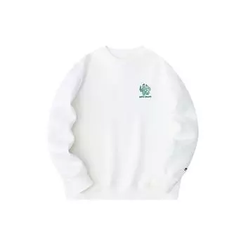 Anta Толстовка с круглым вырезом и принтом в виде букв Lifestyle Series, унисекс, цвет слоновой кости 172428706-1 XL