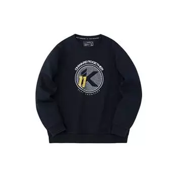 Anta Толстовка с круглым вырезом Thompson KT Basketball Series с надписью Letter, мужская толстовка Basic-Black 152331736-4 M