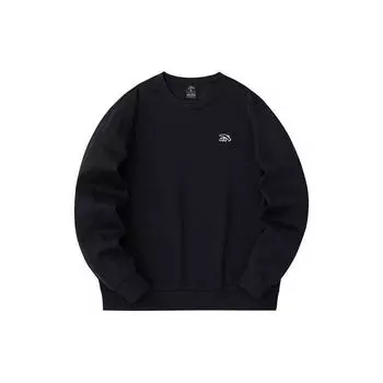 Anta Толстовка унисекс из флиса с круглым вырезом Lifestyle Series, цвет черный 972348711-6 S
