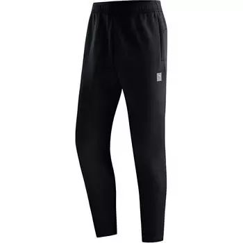 Anta Training Running Mid-Rise Straight-Leg Knitted Sports Pants Men bottoms Basic-Black 952447307-3 S