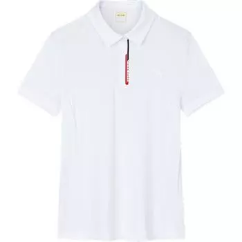 Anta Тренировочная серия цветных блоков влагоотводящая удобная универсальная спортивная рубашка-поло женские топы Белоснежный 162437101-1 L