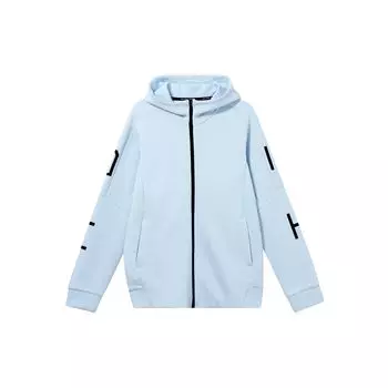 Anta Training Series FW22 Толстовка на молнии с однотонным полосатым принтом, куртка с длинными рукавами, мужская верхняя одежда, синяя 152237720-2 4XL