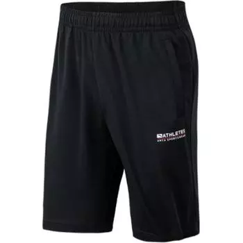 Anta Training Series Letter Mid-Rise Comfortable Breathable Versatile Five-Point Casual Shorts Men shorts Basic-Black 152437319-3 3XL