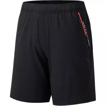 Anta Training Series Letter Mid Waist Breathable Versatile Straight Leg Five Point Sports Shorts Men Shorts 152537325-1 M