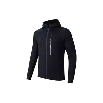 Anta Training Series Lettered Hooded Cardigan Jacket Men Jacket Basic-Black 152417705-5 L