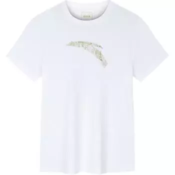 Anta Training Series Logo Letter Round Neck Comfortable Breathable Versatile Short Sleeve T-Shirt Women T-Shirt Snow-White 162437105-1 S