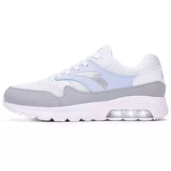 Anta Training Series Mesh Half Palm Air Cushion Shock Absorbing Breathable Durable Low Top Training Shoes Women sneaker White Gray Blue 12637776S-15 37.5