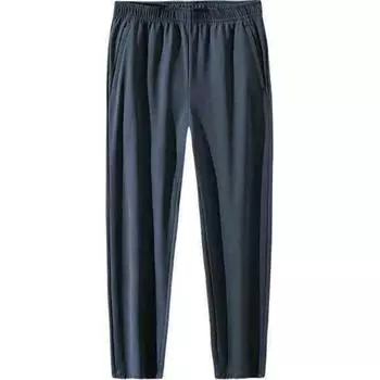 Anta Training Series Micro-Elastic Fleece Straight-Leg Elastic Knitted Sports Pants Men Bottoms Gray 152447314N-4 M