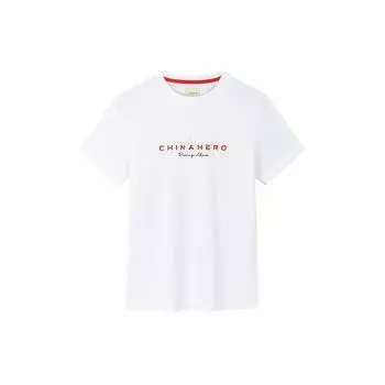 Anta Тренировочная серия с круглым вырезом, мягкая, удобная, прямая, повседневная, спортивная, трикотажная, с коротким рукавом, футболка, женские топы, белоснежная 162427102-1 S