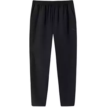 Anta Training Series Simple Solid Color Casual Straight Leg Elastic Knitted Sports Pants Men bottoms Black 952517503-3 S