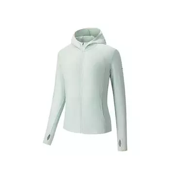 Anta Training Series Simple Solid Color Hooded Zip Long Sleeve Lightweight Breathable Quick-Dry UV Protection Sun Protection 162527707-2 2XL