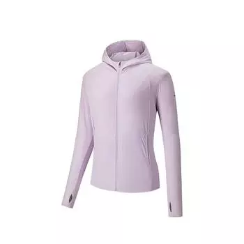 Anta Training Series Simple Solid Color Hooded Zipper Long Sleeve Lightweight Breathable Quick-Dry UV Protection Sun Protection 162527707-5 M