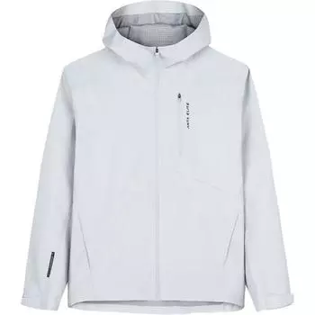 Anta Training Series Solid Color Hooded Zip Long Sleeve Breathable Jacket Men Jacket Chip-Gray 952437604-4 M