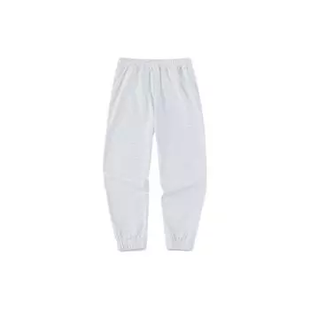 Anta Training Series Solid Color Logo Mid Waist Straight Leg Cuffed Sports Pants Women pants Gray Heather-Gray 962357303-3 XL