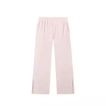 Anta Training Series Solid Color Mid-Rise Drawstring Breathable Versatile Wide-Leg Sports Pants Women pants Soft-Pink 962527303-2 XS