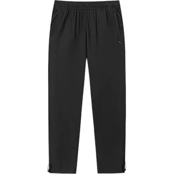 Anta Training Series Solid Color Mid-Rise Breathable Versatile Loose Sports Long Pants Women bottoms Black 162527318-3 XS