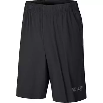 Anta Training Series Solid Color Mid-Rise Comfortable Versatile Breathable Straight-Leg Casual Shorts Men shorts Basic-Black 152427520-3 L