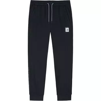 Anta Training Series Solid Color Mid-Rise Comfortable Breathable Versatile Jogger Knit Sports Pants Men pants Basic-Black 152437315-2 M