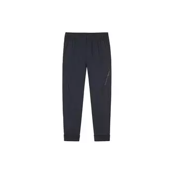 Anta Training Series Solid Color Mid-Rise Breathable Thin Jogger Knit Sports Pants Men bottoms Black 152427312-4 S
