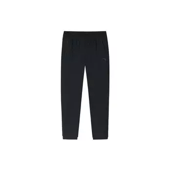 Anta Training Series Solid Color Mid-Rise Breathable Comfortable Nine-Point Tapered Knit Sports Pants Men bottoms Black 152427319-2 M