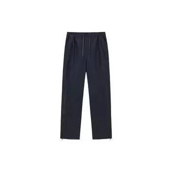 Anta Training Series Solid Color Mid Waist Straight Leg Pants Men Pants Black 952337503-2 XXXL