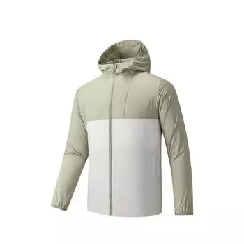 Anta Training Series Sports Casual Simple Color Block Hooded Breathable UV Protection Sun Protection Jacket Men Jacket 152527605-6 2XL