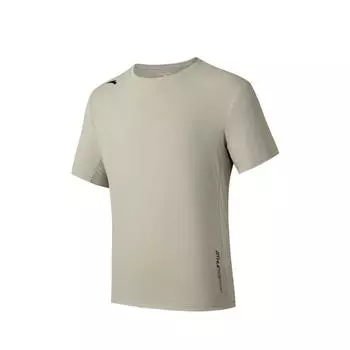 Anta Training Series Sports Casual Simple Solid Color Round Neck Pullover Short Sleeve T-Shirt Men Tops Green 952527114-3 3XL