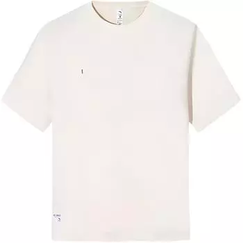Anta Training Series Sports Casual Simple Spliced Round Neck Loose Pullover Short Sleeve T-Shirt Men Tops Warm-Sun-White 152527128-2 L