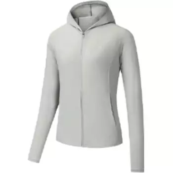 Anta Training Series Sports Leisure Simple Solid Color Hooded UV Protection Sun Protection Jacket Women Jacket Pearl-Gray 962527705-2 XS