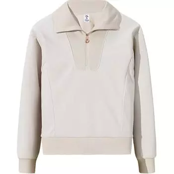 Anta Training Series Sports Lifestyle Solid Color Polo Comfortable Breathable Versatile Casual Loose Sweatshirt Women sweatshirt 162447730N-3 L