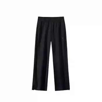 Anta Training Series Sports Lifestyle Solid Color High Waist Comfortable Breathable Versatile Loose Sports Long Pants Women bottoms Black 162447313S-4 L