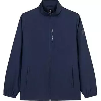 Anta Training Series Stand Collar Zip Sports Long Sleeve Jacket Men Jackets Midnight-Blue 152447614-1 S